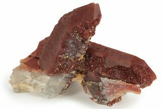 Natural, Red Quartz Crystal Cluster - Morocco #233455