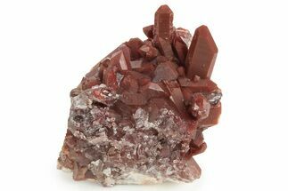 Natural, Red Quartz Crystal Cluster - Morocco #233462