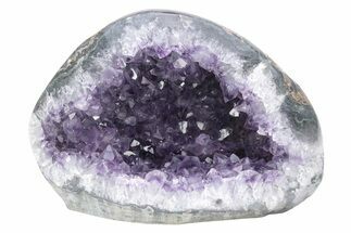 Purple Amethyst Geode with Polished Face - Uruguay #233631
