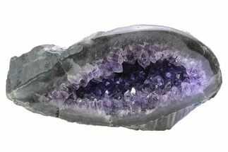 Purple Amethyst Geode with Polished Face - Uruguay #233684