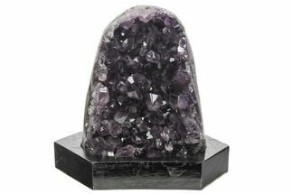 Amethyst Cluster With Wood Base - Uruguay #233739