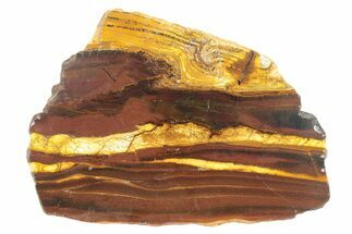 Polished Desert Sunset Banded Iron Slab - Western Australia #234788