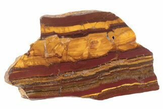 Polished Desert Sunset Banded Iron Slab - Western Australia #234793