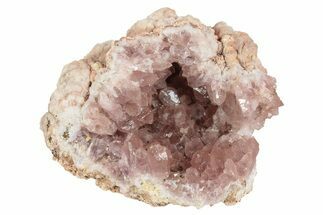 Sparkly, Pink Amethyst Geode Half - Argentina #235166