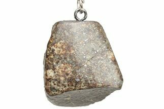 Polished Chondrite Meteorite ( g) Keychain #238138