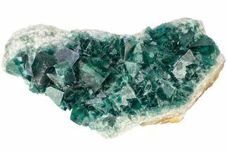 Green, Fluorescent, Cubic Fluorite Crystals - Madagascar #238378