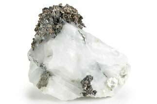 Native Silver Formation On Calcite - Morocco #152593