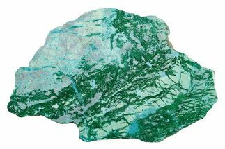 Polished Blue River Chrysocolla Section - Arizona #240591