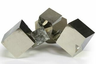 Natural Pyrite Cube Cluster - Spain #240757
