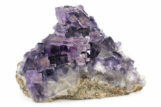 Purple Cubic Fluorite Crystal Cluster - Cave-In-Rock #240785