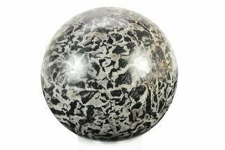 Polished Graphic Tourmaline Sphere - Madagascar #241123