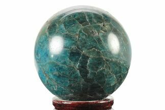 Bright Blue Apatite Sphere - Madagascar #241445