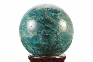 Bright Blue Apatite Sphere - Madagascar #241458