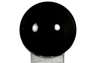 Polished Black Obsidian Sphere - Mexico #242289
