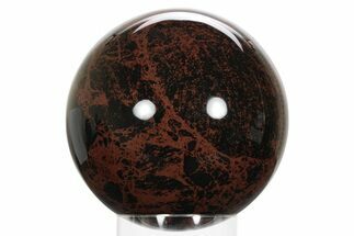 Huge, Polished Mahogany Obsidian Sphere - Mexico #242287