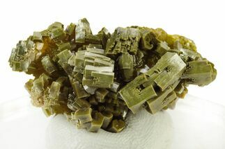 Lustrous Forest-Green Pyromorphite Crystal Cluster - China #242848