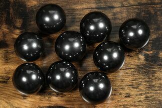 Polished Shungite Spheres #243695