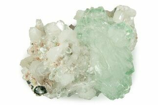 Gemmy Apophyllite Crystals with Stilbite - India #243888