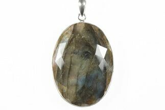 Brilliant Labradorite Pendant (Necklace) - Sterling Silver #243986