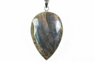 Brilliant, Labradorite Pendant (Necklace) - Sterling Silver #243991