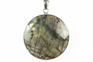 Brilliant, Labradorite Pendant (Necklace) - Sterling Silver #243994