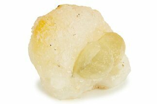 Botryoidal Yellow Fluorite Balls on Quartz - India #243834