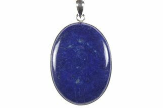 Polished Lapis Lazuli Pendant (Necklace) - Sterling Silver #243979