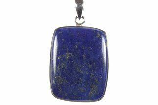 Polished Lapis Lazuli Pendant (Necklace) - Sterling Silver #243981