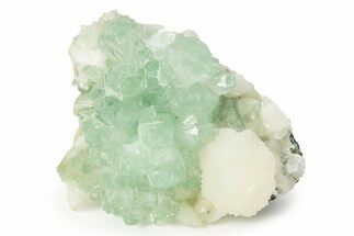 Gemmy Apophyllite Crystals with Stilbite - India #244232