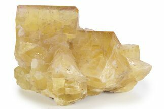 Yellow Cubic Fluorite Crystal Cluster - Annabel Lee Mine #244247