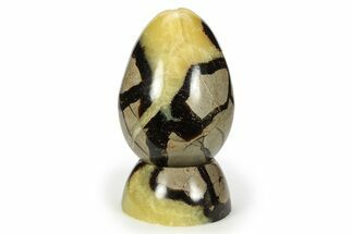 Polished Septarian Egg with Stand - Madagascar #245311