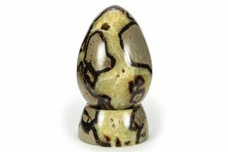 Polished Septarian Egg with Stand - Madagascar #245323