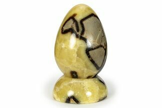 Polished Septarian Egg with Stand - Madagascar #245327