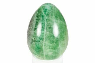 Polished Green Fluorite Egg - Fluorescent! #245386