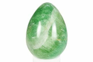 Polished Green Fluorite Egg - Fluorescent! #245389