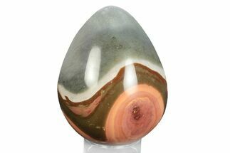 Polished Polychrome Jasper Egg - Madagascar #245719