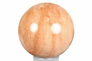 Polished Peach Moonstone Sphere - Madagascar #245989