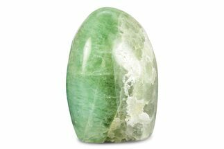 Free-Standing, Polished Green Fluorite - Madagascar #246137
