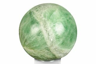 Polished Green Fluorite Sphere - Madagascar #246095