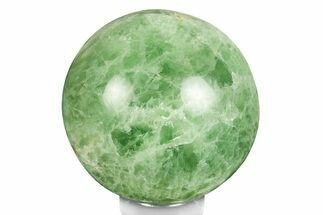 Polished Green Fluorite Sphere - Madagascar #246099