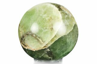 Polished Green Fluorite Sphere - Madagascar #246105