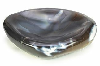 Polished Banded Agate Bowl - Madagascar #246118