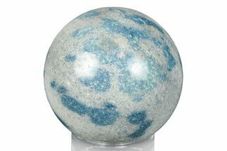 Blue Polka Dot Stone (Apatite & Cleavelandite) Sphere #246453