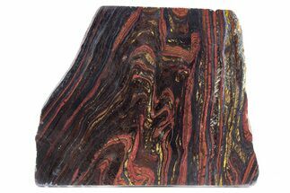 Polished Tiger Iron Stromatolite Slab - Billion Years #247788