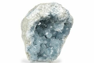 Crystal Filled Celestine (Celestite) Geode - Madagascar #249121
