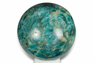 Bright Blue Apatite Sphere - Madagascar #249142