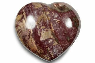 Polished Triassic Petrified Wood Heart - Madagascar #249182