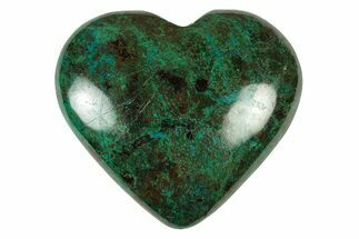 Polished Malachite & Chrysocolla Heart - Peru #250323