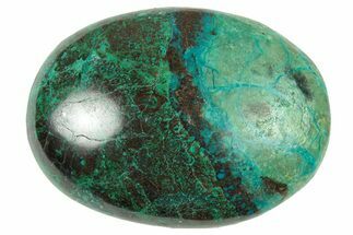 Polished Chrysocolla and Malachite Stone - Peru #250357