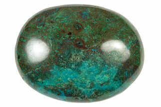 Polished Chrysocolla and Malachite Stone - Peru #250361